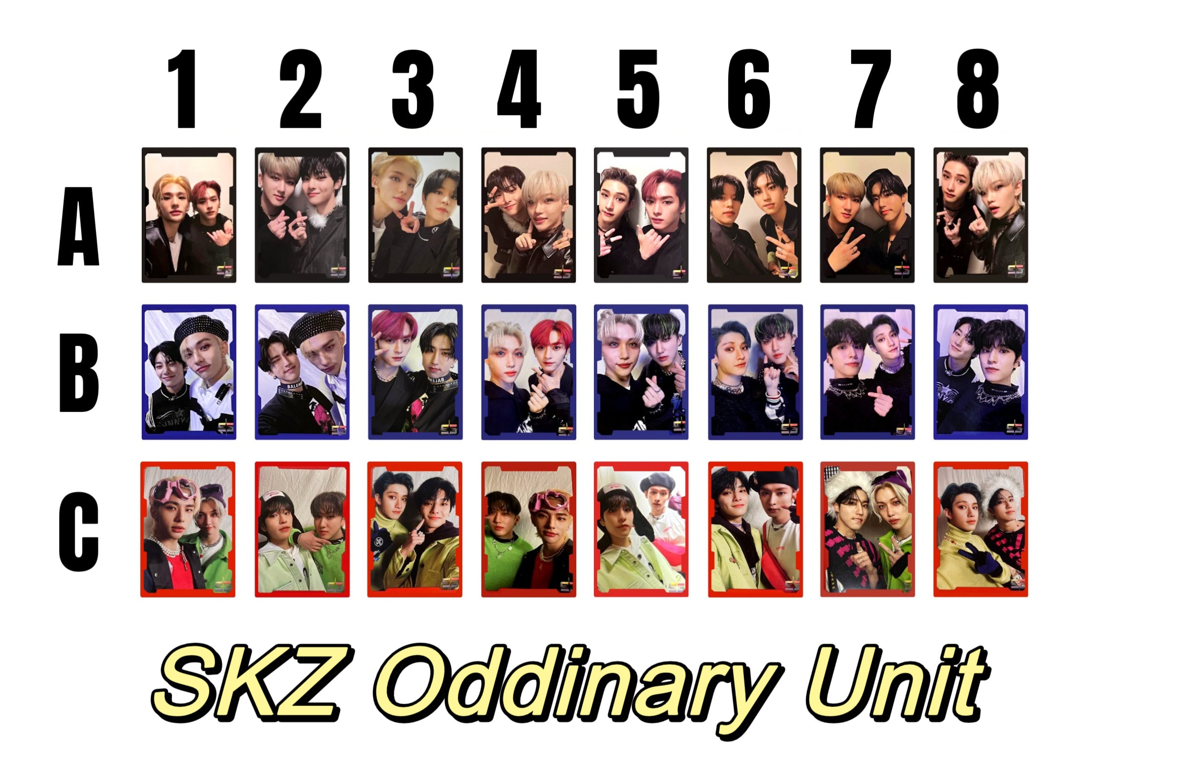 SKZ [official] Unit Photocard Oddinary Stray Kids Trading Apple