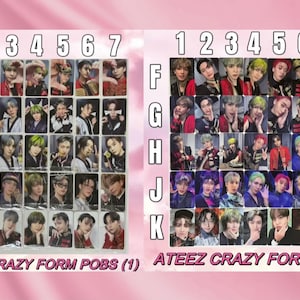 ATEEZ [Official] Crazy Form POB Preorder World Fin Will  Photocard San Seonghwa Mingi Yunho Hongjoong Wooyoung Yeosang Jongho Makestar