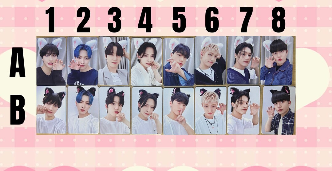 アイドルグッズ ATEEZ - ATEEZ SEONGHWA outlaw cat photo OFFICIAL Official Ateez the World Ep 2: Outlaw Makestar Cat / Kitty