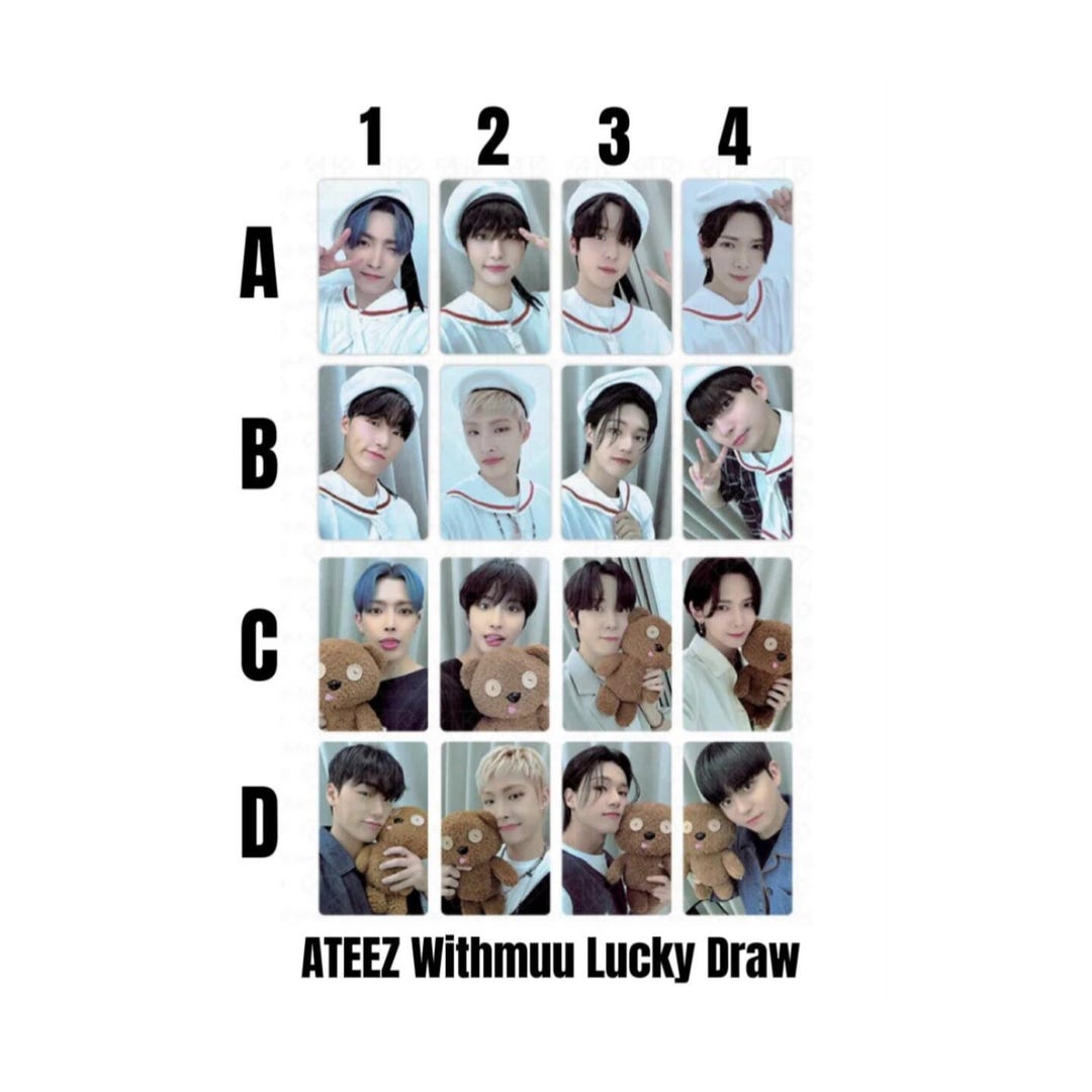 SEONGHWA ATEEZ Birthday JAPAN POB LUCKY DRAW ALBUM PHOTOCARD