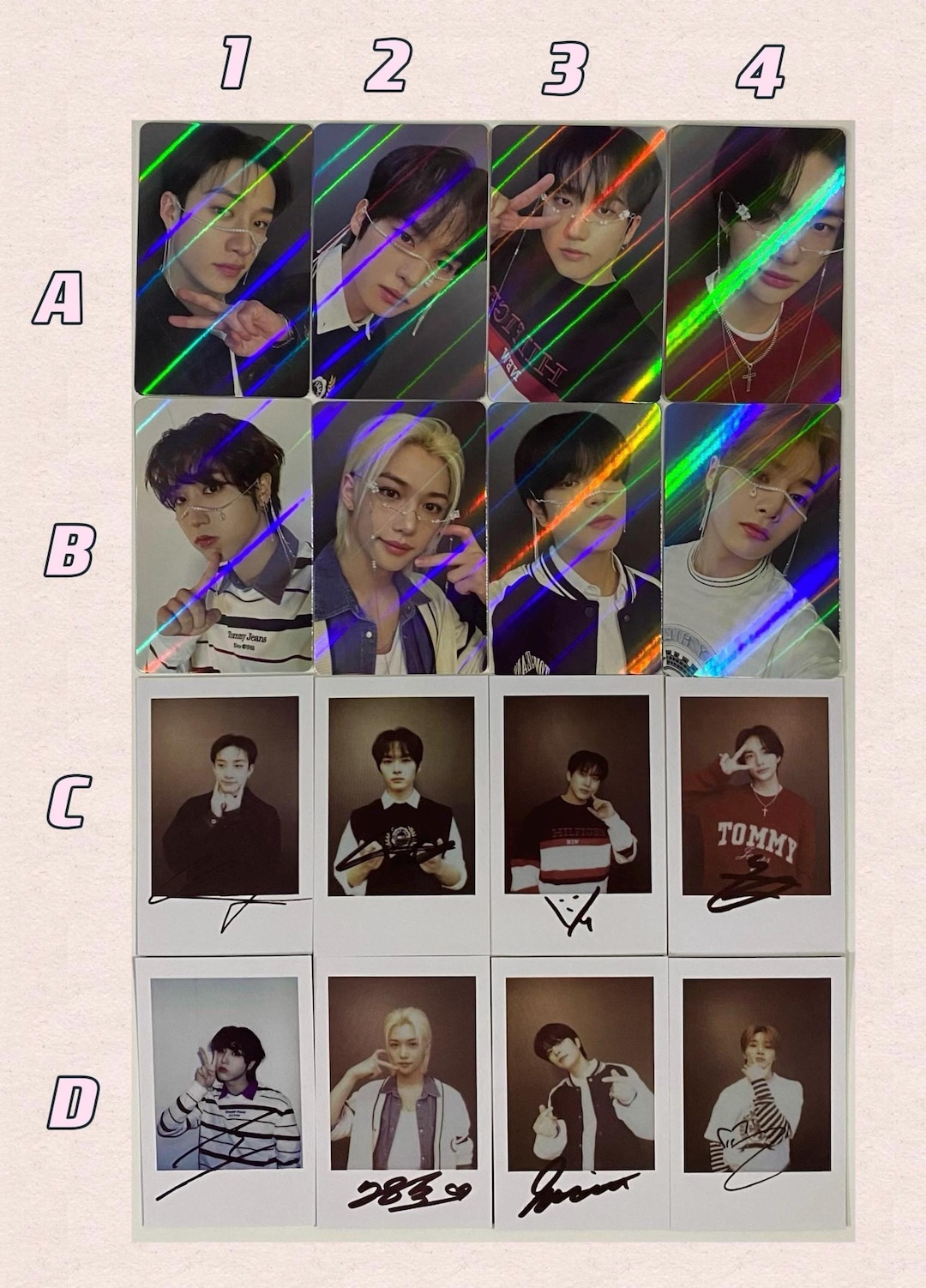 K-POP・アジア IVE kms kmstation Stray Kids ATE China KMSTATION VC Official Photocard Hyunjin