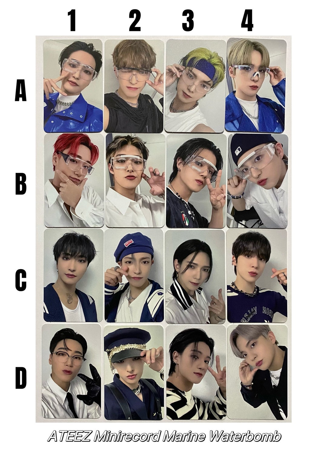 ATEEZ official the World EP.2 Outlaw Fansign Bouncy Minirecord Marine Waterbomb San Wooyoung