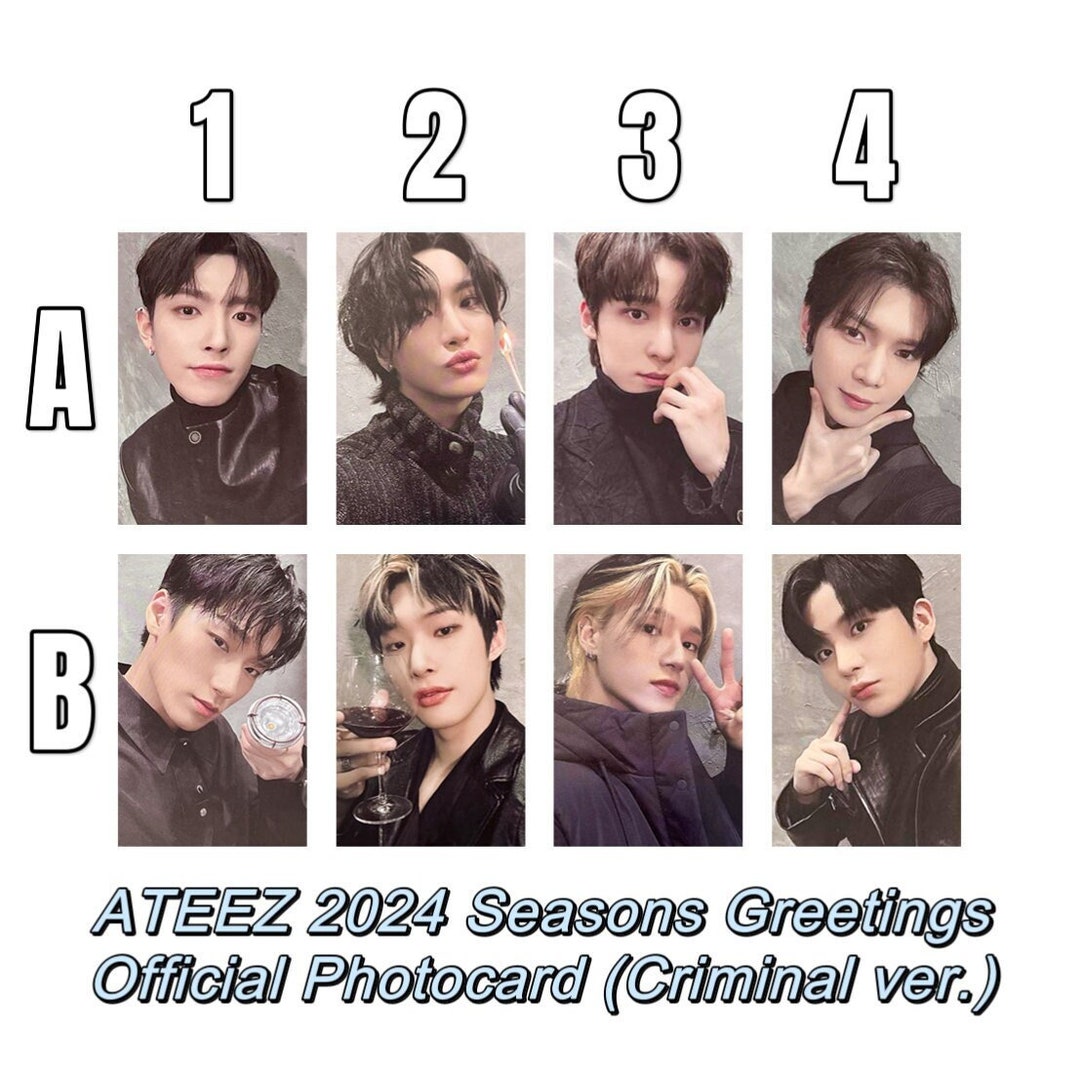 【メーカー包装済】 Greetings Seasons [official] ATEEZ 2024 San Photocard アイドルグッズ