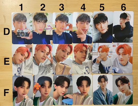 ATEEZ Everline Atiny Room Pop-up Lucky Draw Trading Card MD San