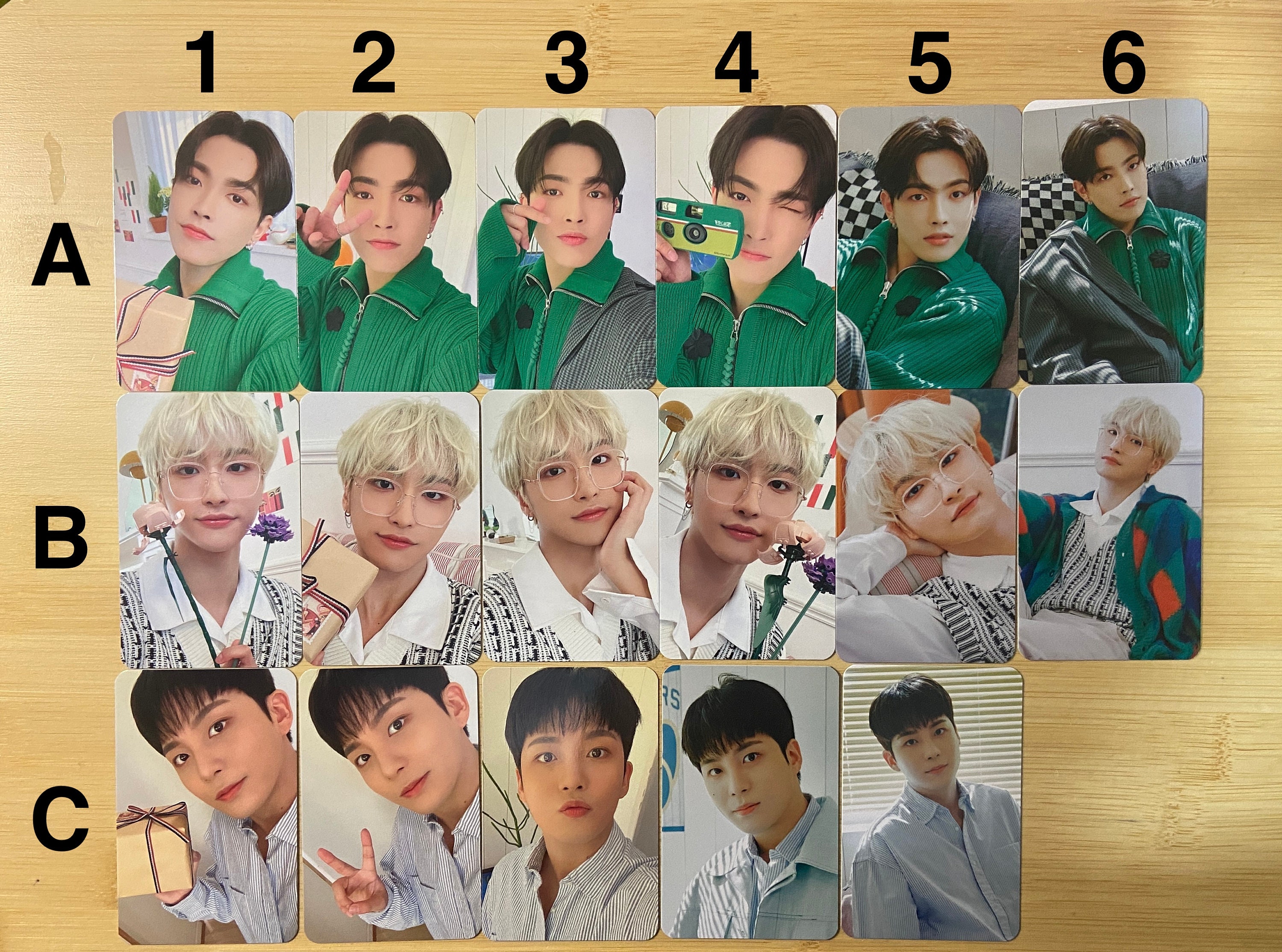 ATEEZ Everline Atiny Room Pop-up Lucky Draw Trading Card MD San 