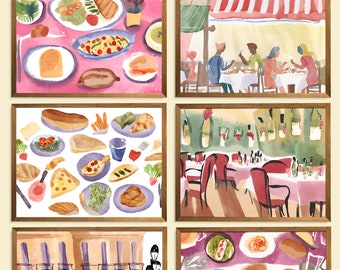 Restaurant Posters Digital Printable | 15 pcs. | A4