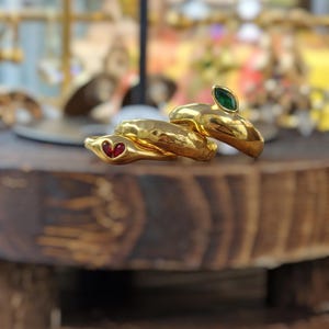 18k Gold plated Stanless steel rings, waterproof