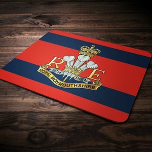 The Royal Monmouthshire Royal Engineers Mousemat - British Army Mouse Pad Mat