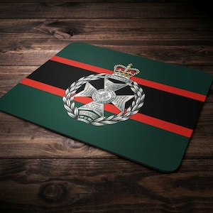 Royal Green Jackets Mousemat - British Army Rgj Light Infantry - Mouse Pad Mat