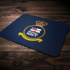 Navy Veteran Mousemat - Royal Navy - British Hms Pad Mat Mouse