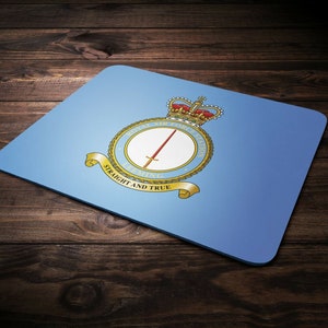 RAF Leeming Station Crest Mousemat - Royal Air Force Mouse Pad Mat