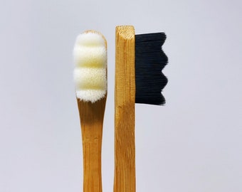 Biodegradable 20,000 Nano Bristle Bamboo Toothbrush | Soft Bristles