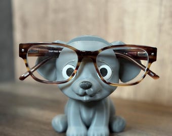 Puppy Dog Glasses Stand | Cute Dog Eyeglass Holder | 3D Printed Glasses Organizer | Dog Lover Gift | Desk & Nightstand Decor
