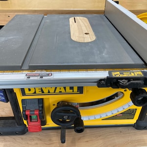 Zero Clearance Insert for Dewalt DW746, DWE7480, DWE7490X, DWE7491, DWE7499GD (works with factory splitter) Table Saw