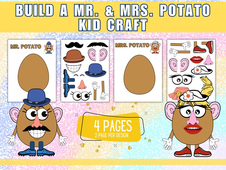 Mr Potato Head Craft Printable
