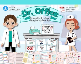 Doctor Clinic/Hospital Dramatic Play, Pretend Play, Homeschool, Classroom, Role Play | DIGITAL DOWNLOAD