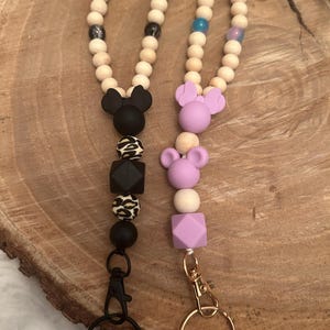 Disney Mickey and Minnie Lanyards I Personalized Disney Lanyard