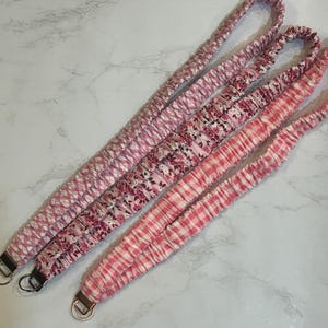 Pretty in Pink Scrunchie Lanyards I Scrunchie Wristlets