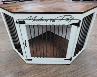 corner pet crate