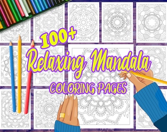 Relaxing Mandala Coloring Pages