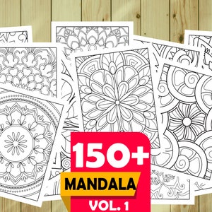 Mandala Coloring Pages for Kids Vol. 1