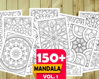 Mandala Coloring Pages for Kids Vol. 1