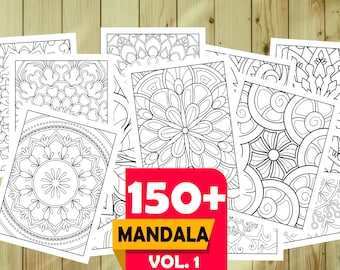 Mandala Coloring Pages for Kids Vol. 1