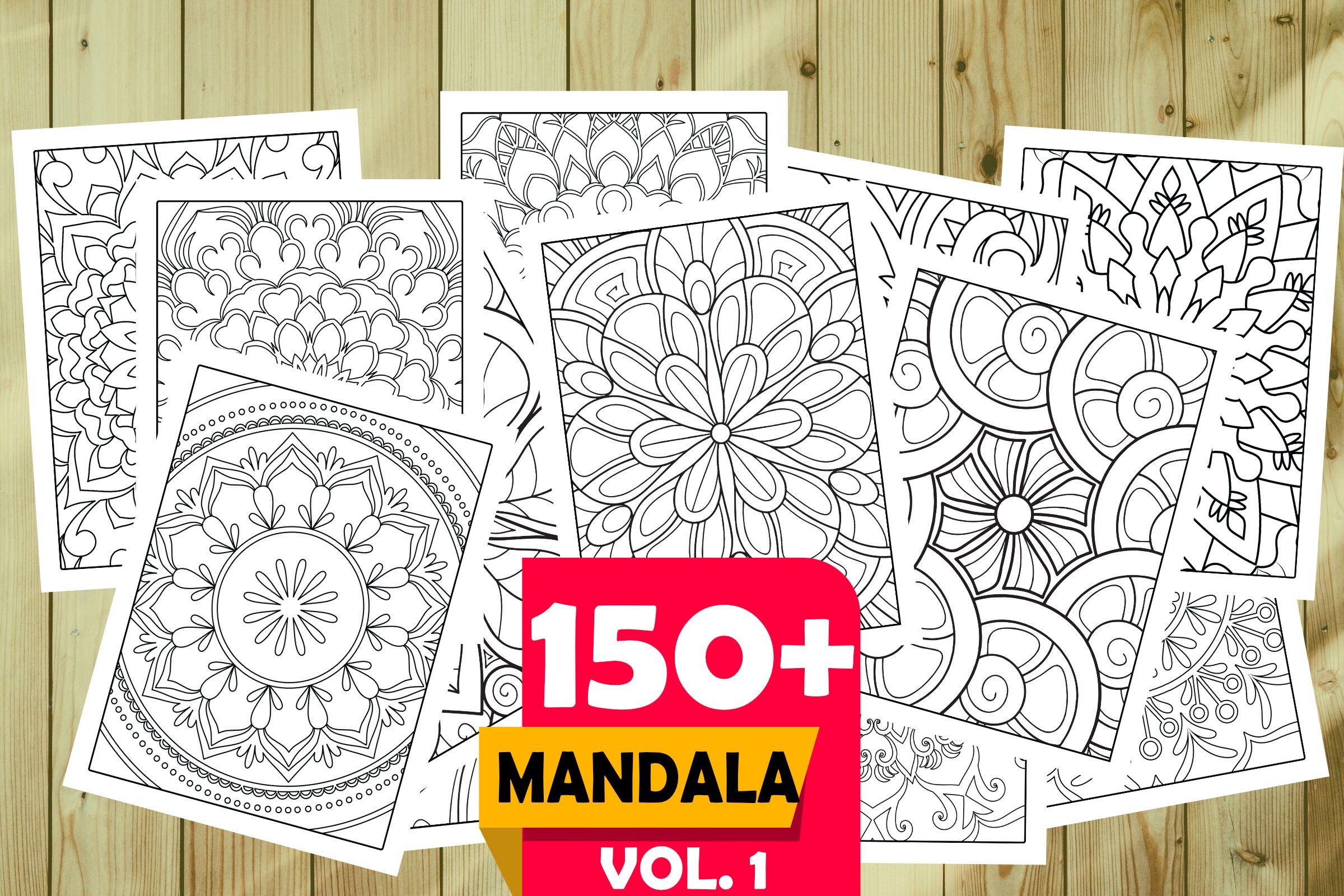 Mandala Coloring Pages for Kids Vol. 1 - Etsy