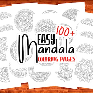 Easy Mandala Coloring Pages