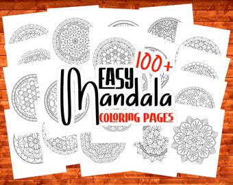Easy Mandala Coloring Pages