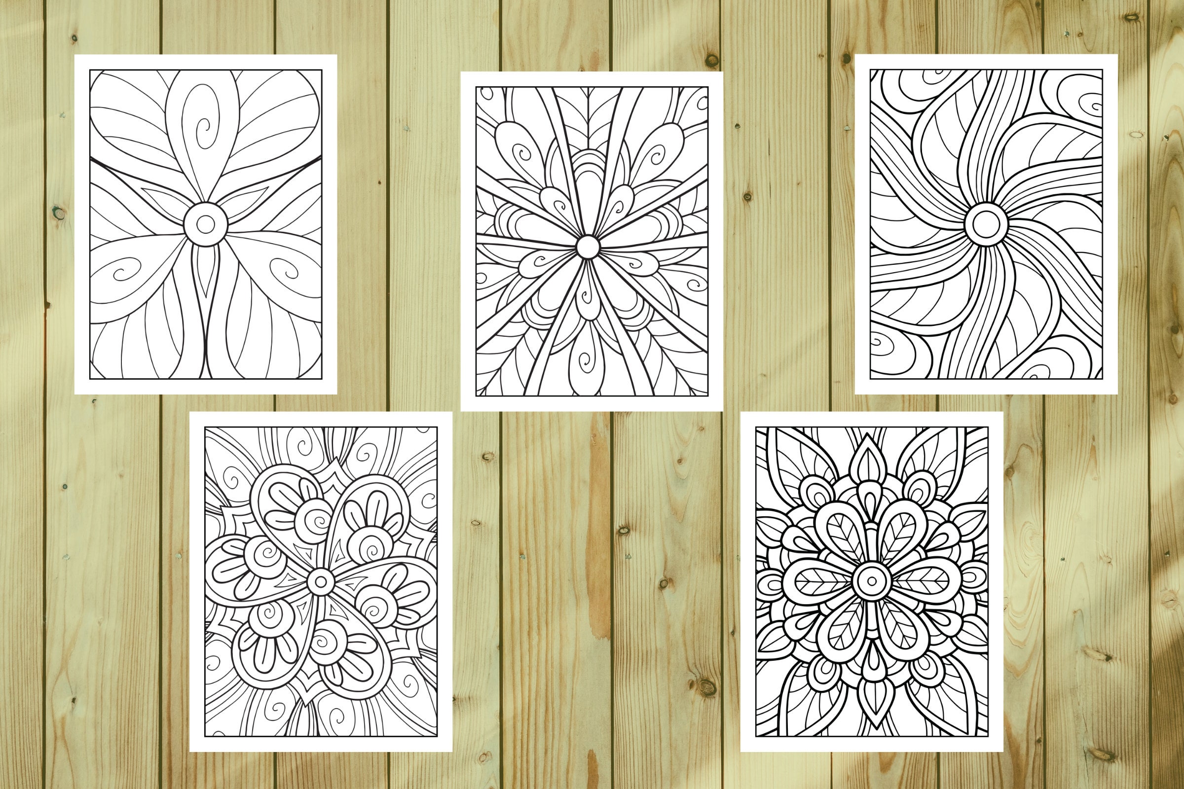 Mandala Coloring Pages for Kids Vol. 1 - Etsy