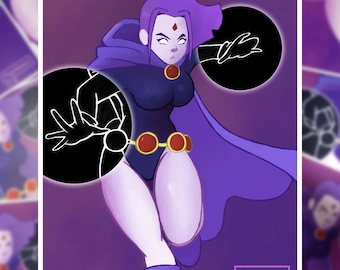 Raven Art Print | Teen Titans