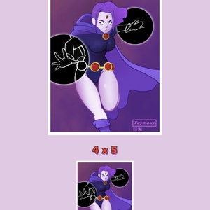 Raven Art Print Teen Titans image 2