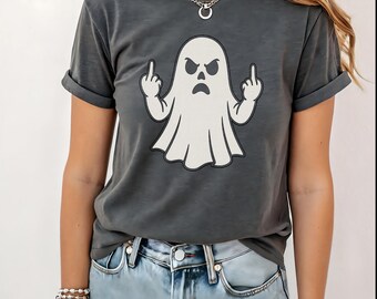 Middle Finger Ghost T-Shirt