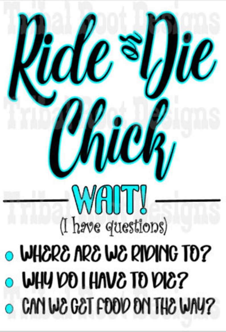 Ride or Die Chick PNG Etsy