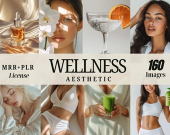 Wellness Coach Stock Photos, MRR PLR Nutrition Health Images, Minimal Luxury Aesthetic, Nutritionist AI Images, Self Care Instagram Post