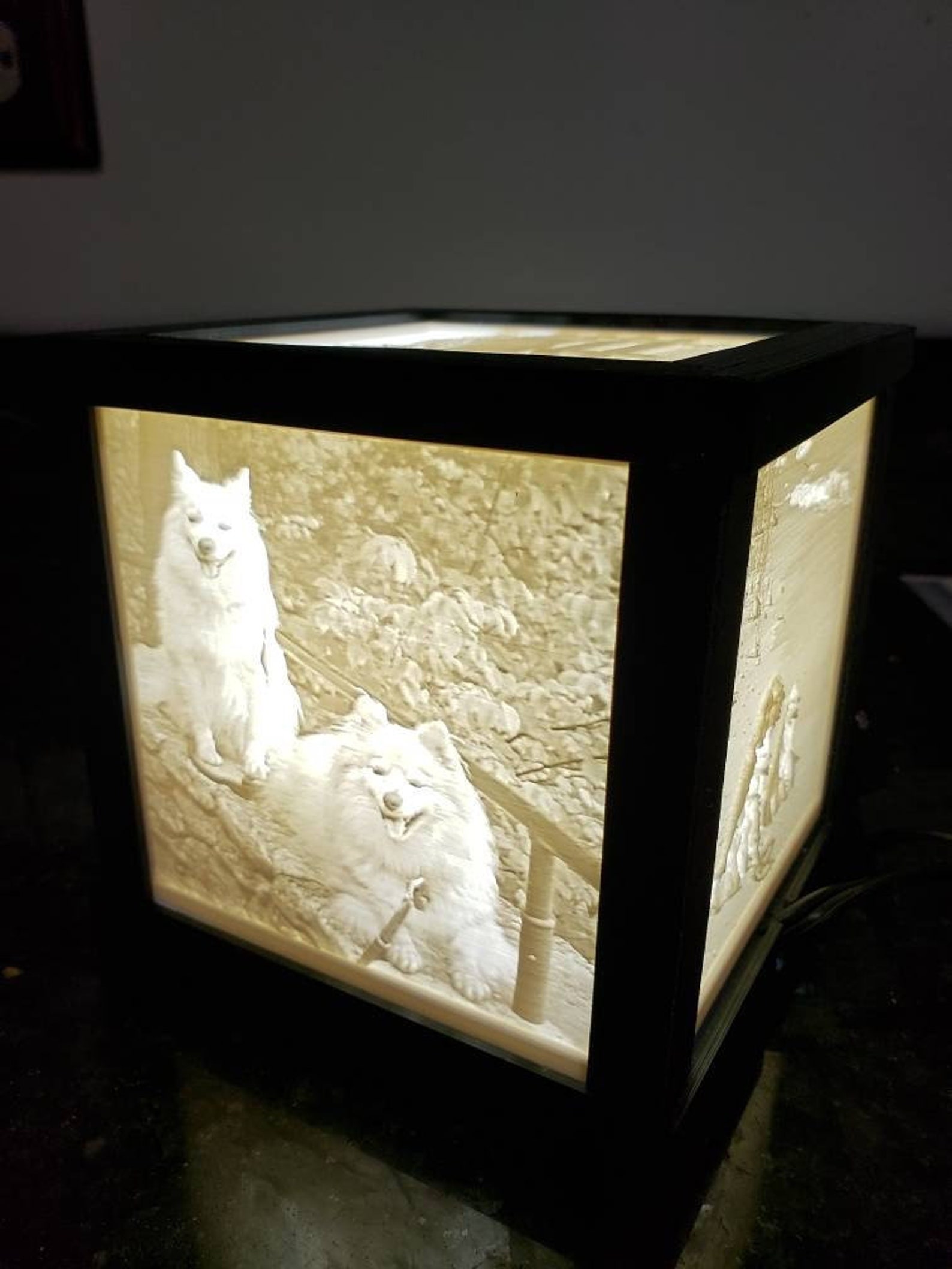 Lithophane Light Box Customizable 3D Printed Etsy