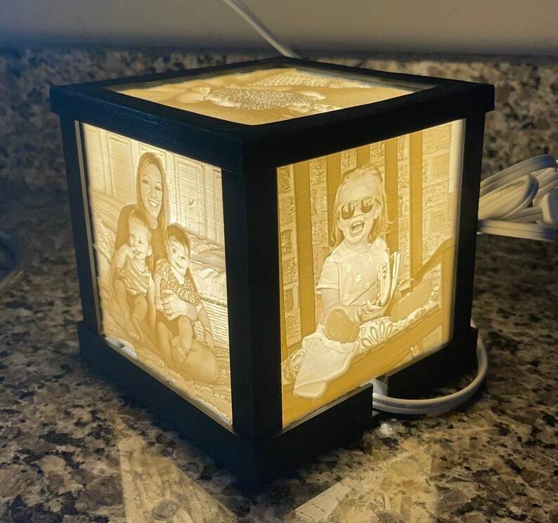 Lithophane Light Box Customizable 3D Printed Etsy