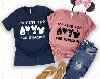 Disney Family Shirt,Disney Snack Goals,TH-DL-150604 Here for the Snacks T-Shirts Cinderella Shirt Disney Snacks Tee Disney Couples Shirt
