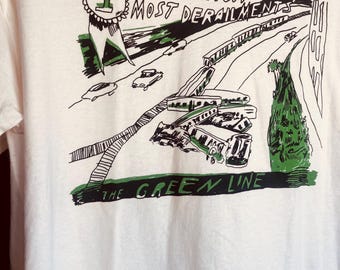 Boston Massachusetts transportation train funny cute t-shirt great for gifts