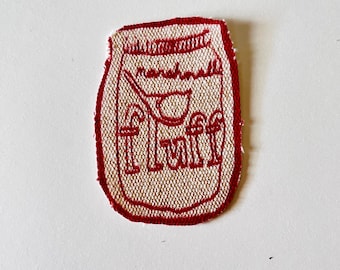 Handmade screenprint patch