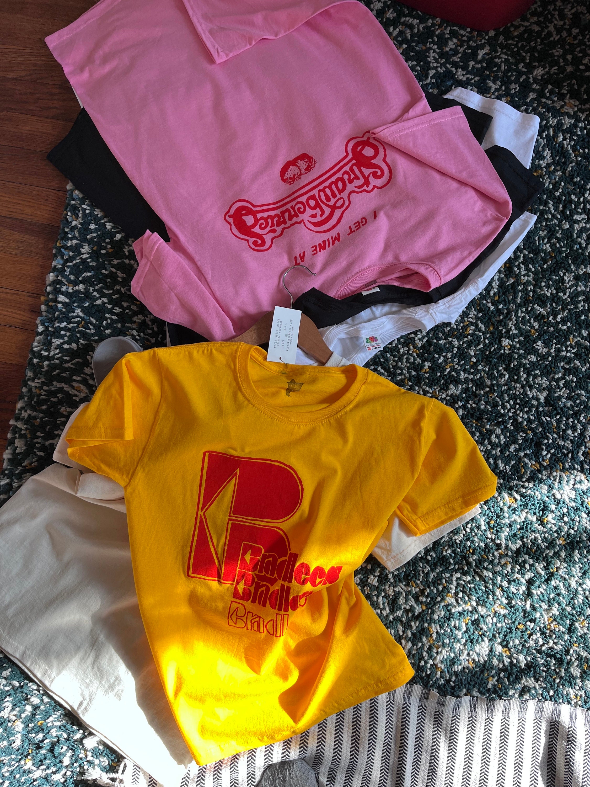 Strawberries Record Store Retro Vintage Inspired Brand New Original