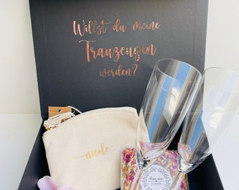 Vraag het aan bruidsmeisje | Bruidsmeisjesdoos l Geschenkdoos l Bruiloft l Wil jij mijn bruidsmeisje zijn? Doos met strik en magneetsluiting