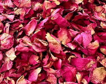 Gedroogde rozenblaadjes Roze bloem Natuurlijke confetti Bruiloft decoratie Bloemstuk Echte rozenblaadjes Natuurlijke bloemen