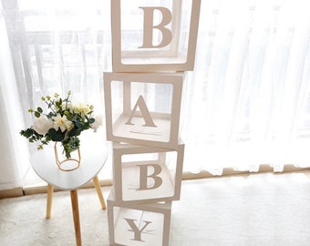 SET van 4 Baby Party BABY Boxen met Ballonnen