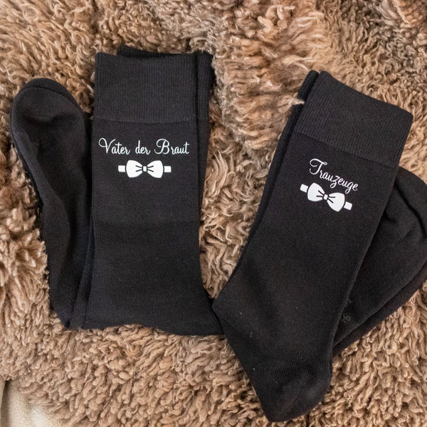 Personalisierte Socken Trauzeuge, Socken Vater der Braut, Geschenkidee, Brautvater, Geschenk Trauzeuge