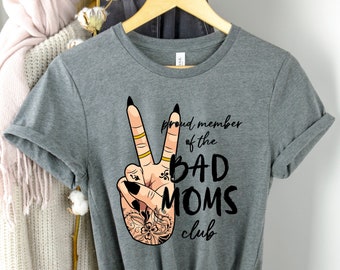 Good moms say bad words Best Fucking Mama Tee Bad Moms Club Shirt Gift for fun mom Rose Gold Mama shirt
