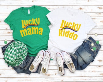 Lucky Mama Shirt, St Patricks Day Shirt, Womens St Paddys, Lucky Mama Tee