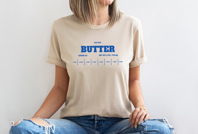 Salted Butter Sweatshirt, Butter Sweatshirt, Funny Baking Shirt, Baker Gift, Foodie Gift image 3