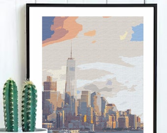 New York City Skyline - Digital Print - Wall Art